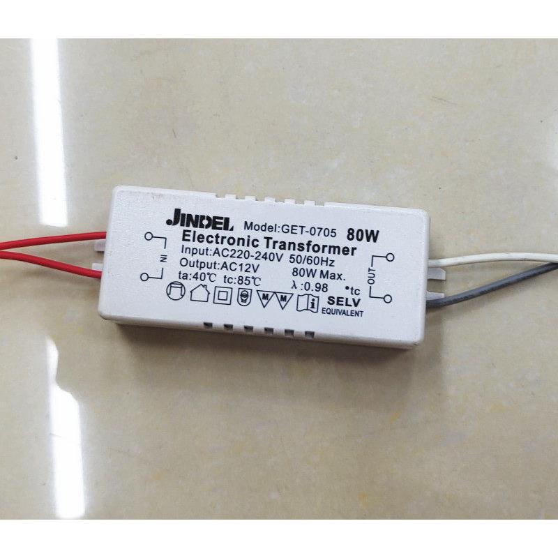 输入AC220-240V输出AC12V 80W电子变压器火牛卤素灯LED灯AC变压器