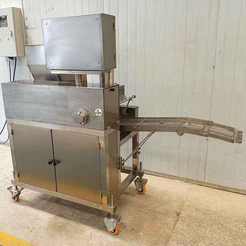 汉堡饼鱼排全自动成型机 300肉饼成型机 商用鸡块鸡柳肉饼成型机