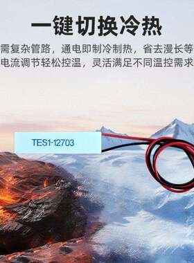 15*60mm制冷片TES1-12703半导体致冷片12V3A温差致冷器半导体材料