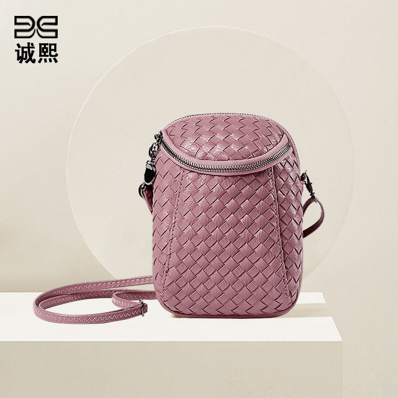 2026新款女包2025新款韩版单肩斜挎包迷你编织手机包零钱包