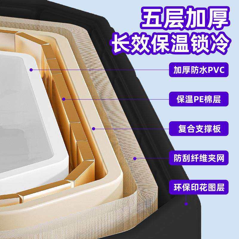 泡澡桶大人超划算冰桶恒温冰浴桶折叠免安装冷热两用浴缸家用沐浴