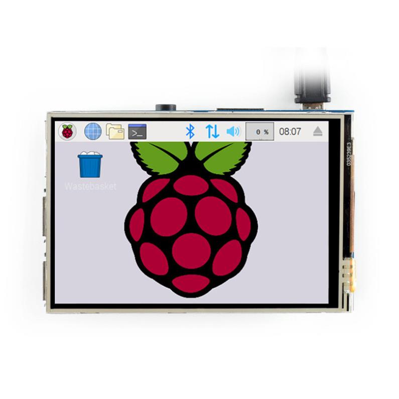 微雪 Raspberry Pi 4B 3.5寸 树莓派液晶屏480×320触摸屏 显示器