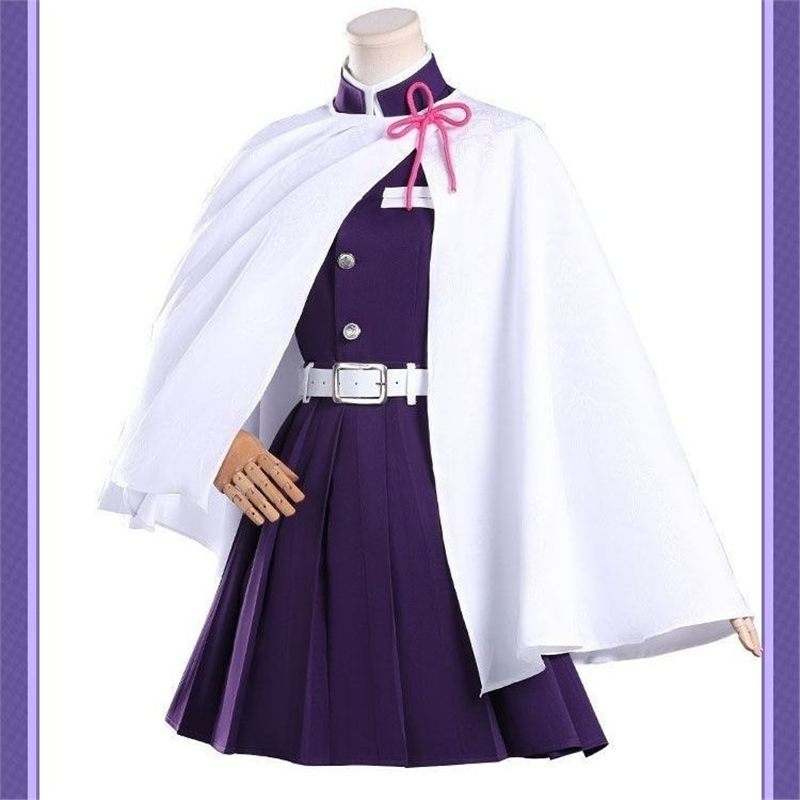鬼灭之刃cos服栗花落香奈乎紫色高定版cosplay二次元动漫c服套装