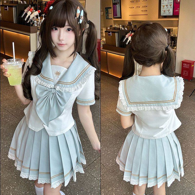 雾岛鲸梦【梦回樱雪】原创正版jk水手服樱花收腰日系制服套装学院
