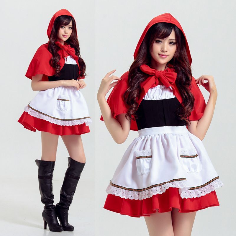 万圣节小红帽女仆COS服
