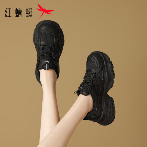红蜻蜓老爹鞋女休闲舒适户外通勤
