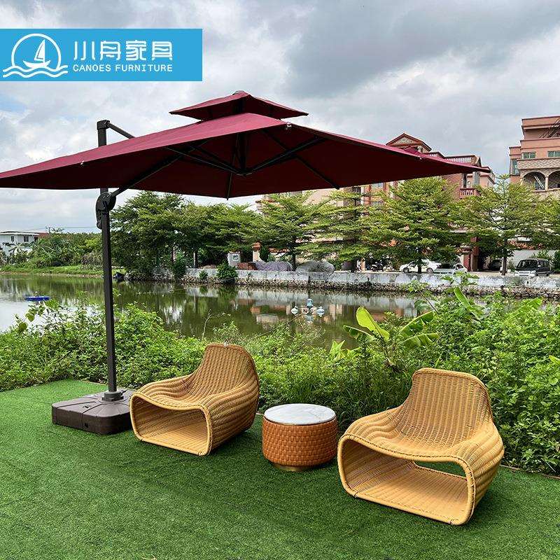 户外家具阳台庭院创意藤桌椅休闲花园别墅藤椅样板房客厅藤艺沙发