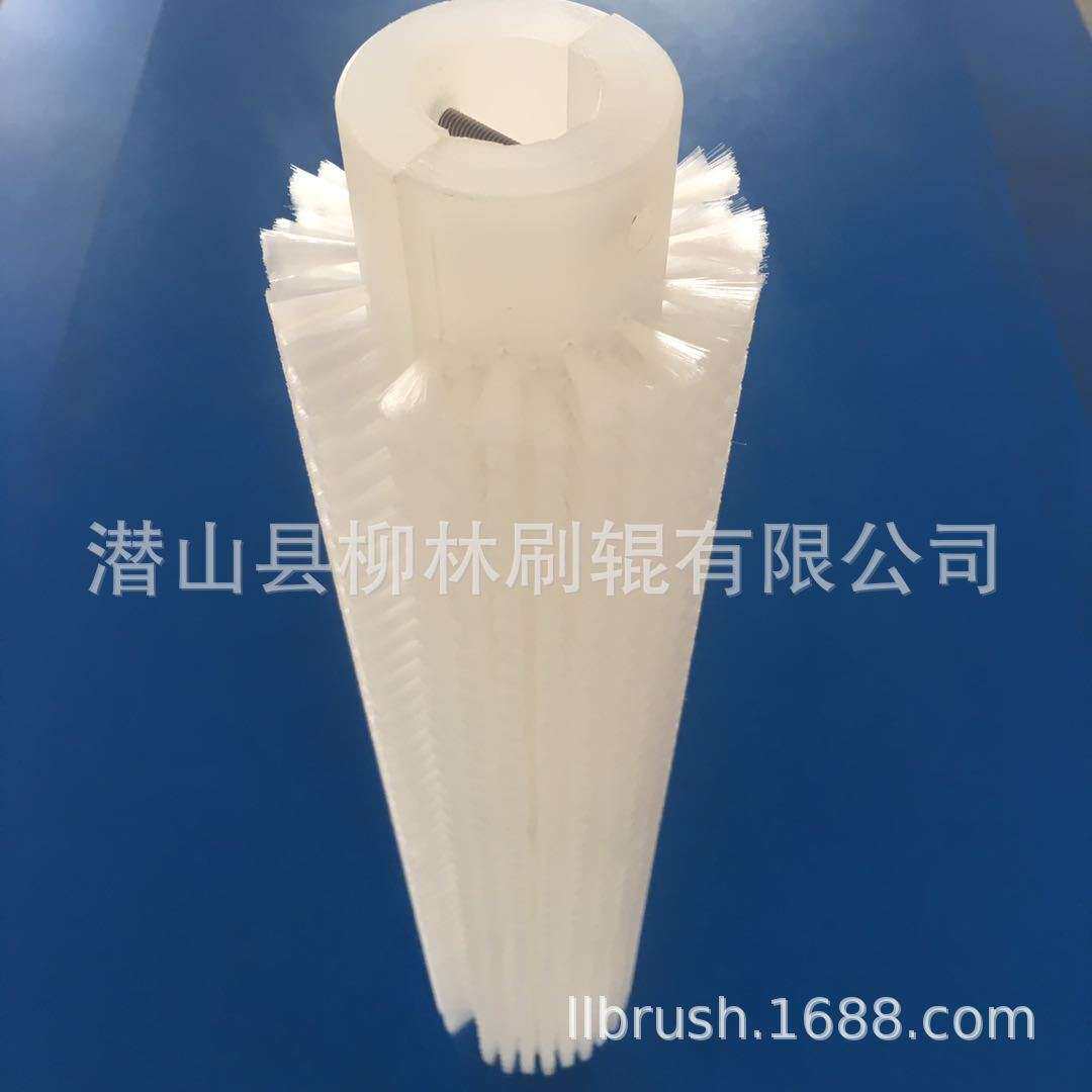 厂家直销自动化设备镉板清洗刷辊 现货供应尼龙612两半圆刷辊