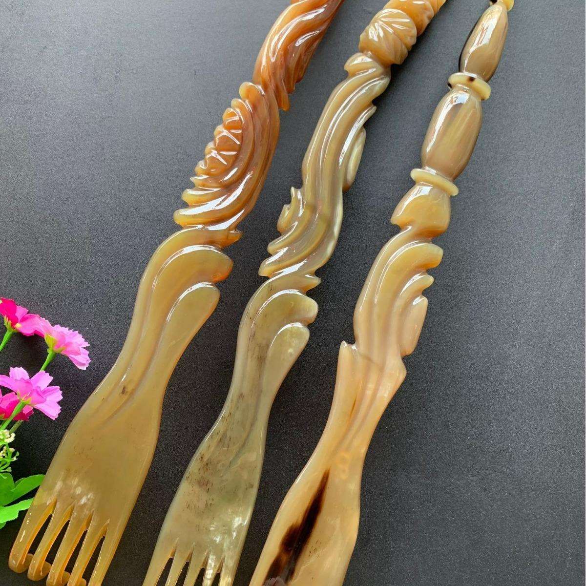 精品牛角痒痒挠牛角不求人抓背按摩工具不伤皮肤牛角梳厂家