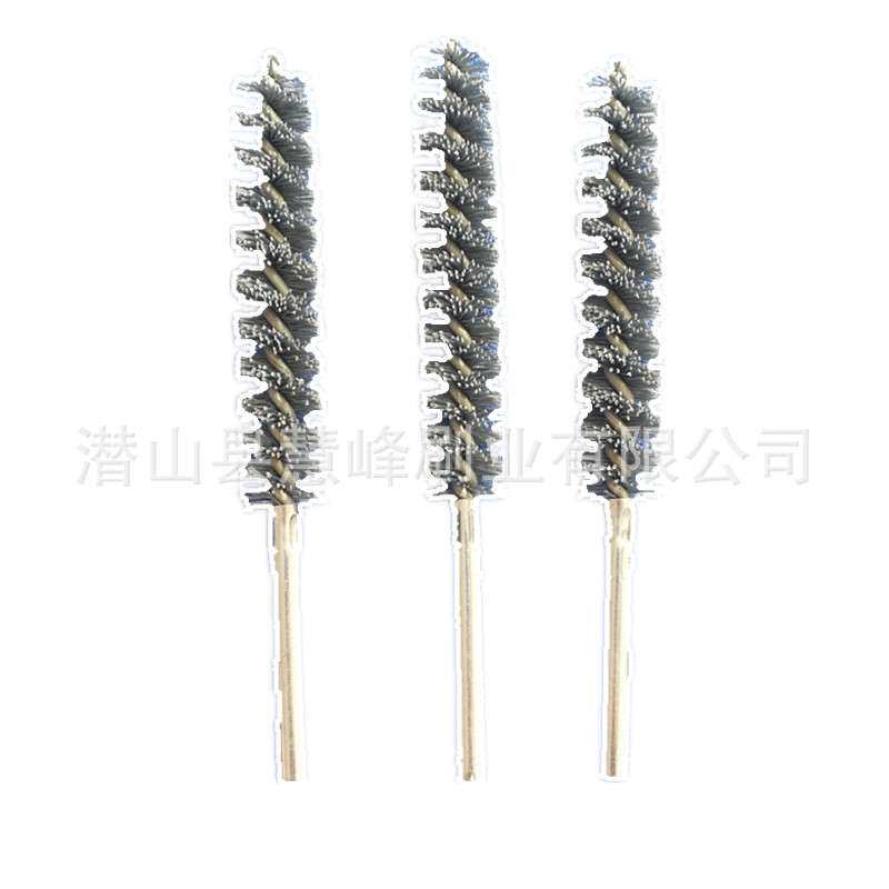 磨料丝去毛刺锥形孔清扫除锈钢丝tube brush扭丝管子刷小试管刷子