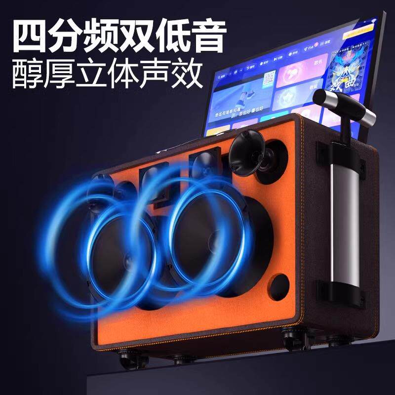 特美声TA06广场舞音箱带显示屏大屏幕户外拉杆音箱移动k歌一体机图片
