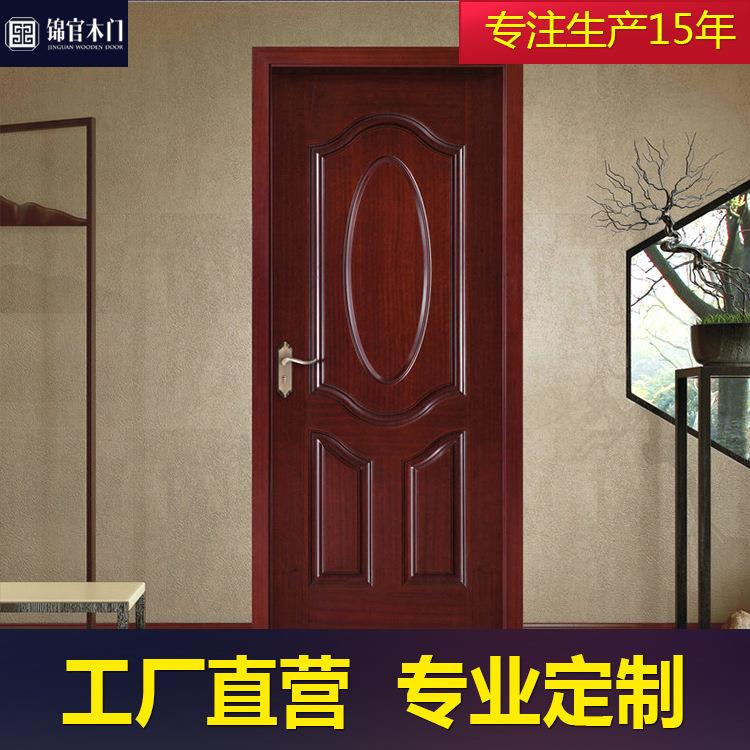 成都厂家房门整套橡木门 室内用吸音板木门卧室门实木门制作