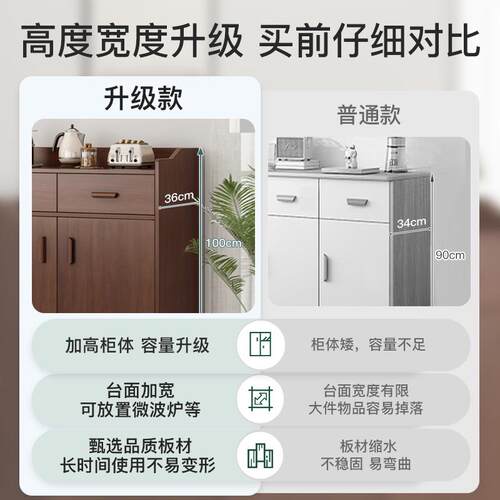 餐边柜置物柜木柜子储物柜客厅备餐柜办公室茶水柜家用茶柜置物架