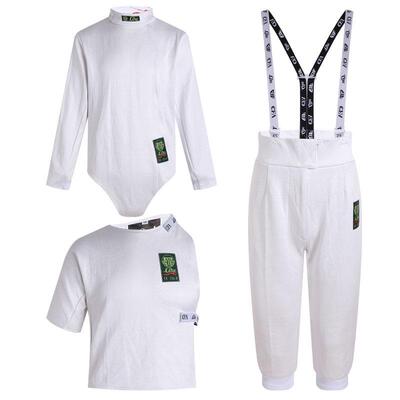 冰丝击剑服保护服三件套FIE800N认证成人儿童透气2024新规比赛