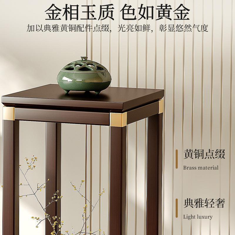 新中式实木花盆架室内花架子客厅落地式盆景植物摆放架阳台置物架