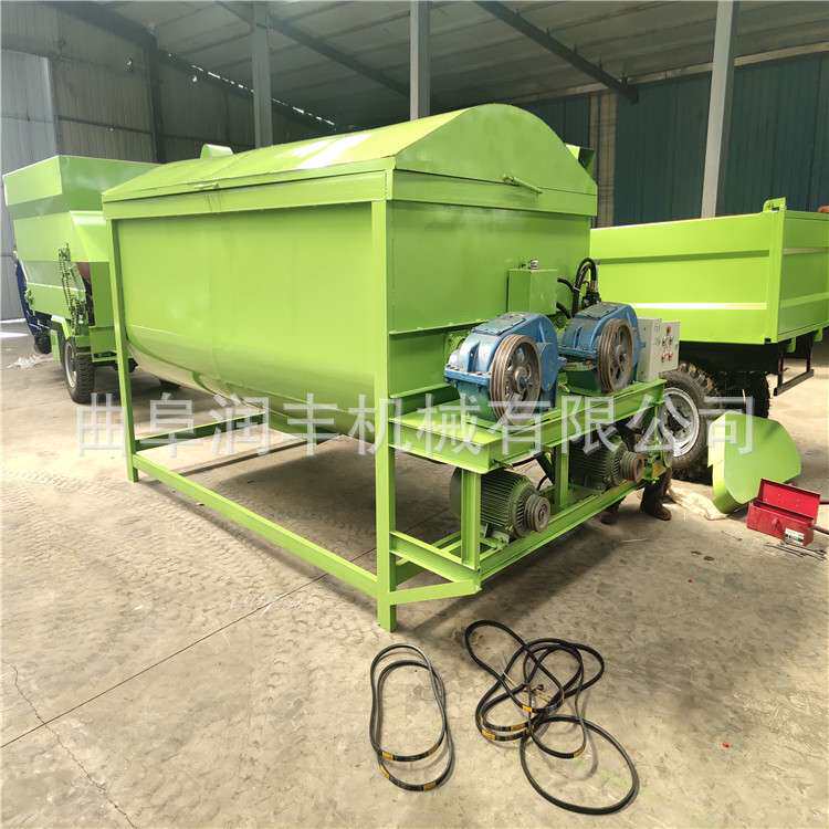 肥料加工小型搅拌机 卧式混合拌料机 颗粒草粉混合小型搅拌机