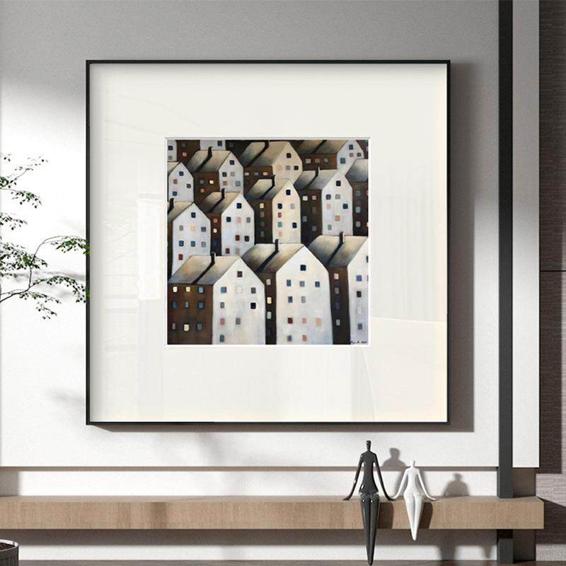 房屋装饰画卧室床头客厅壁画沙发背景建筑小挂画现代民宿桌面摆画