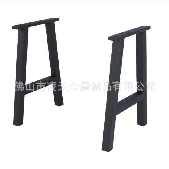 现代铁艺桌架子柜脚会议桌办公家具铁管桌腿支架工作台桌桌腿金属