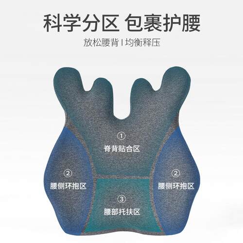 久坐靠垫办公室腰靠护腰汽车腰靠垫腰枕座椅靠背垫抱枕靠枕靠背
