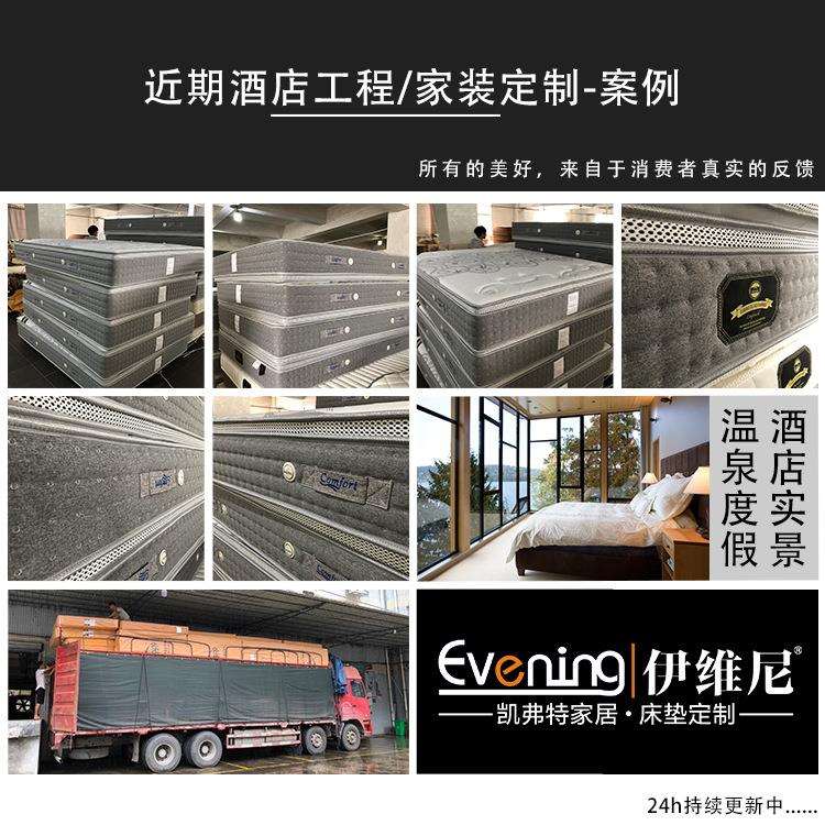 伊维尼Evening 连锁弹簧植物大豆海绵环保棕偏硬床垫席梦思家用
