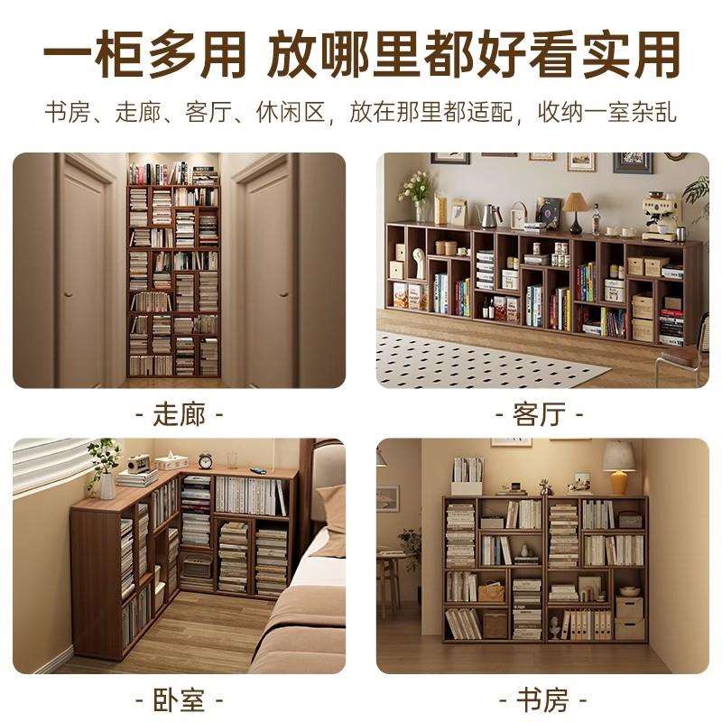 书柜半墙电视柜储物收纳柜满墙展示柜落地置物柜隔断矮柜组合书架