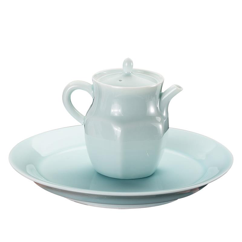恒越 手工功夫茶具公道杯家用轻奢青瓷礼盒高端套装茶杯茶壶送礼