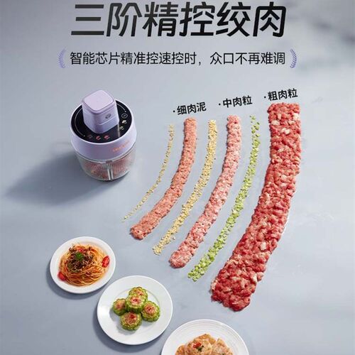 大宇和面绞肉机家用电动绞馅机小型全自动揉面辅食一体料理机