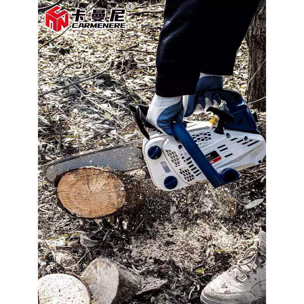 卡曼尼 KCS-2500S油锯园林二冲程伐木锯轻便家用链条锯小型毛竹锯