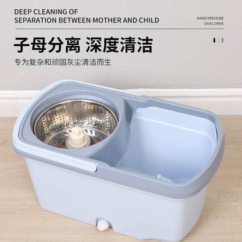 旋转拖把套装家用旋转拖把套装家用懒人旋转拖把套装圆桶按压式