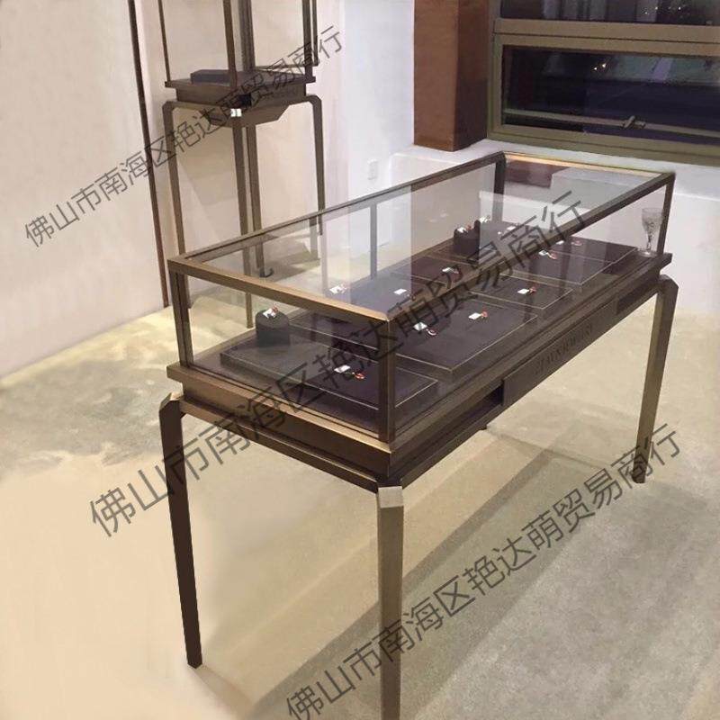 珠宝柜台不锈钢展示柜仿古珠宝柜精品展柜陈列柜商场珠宝柜展示柜