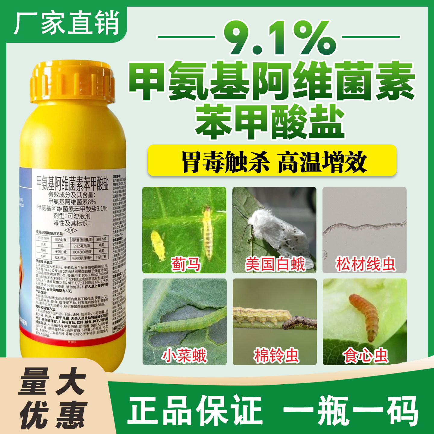 杀虫剂甲氨基阿维菌素苯甲酸盐