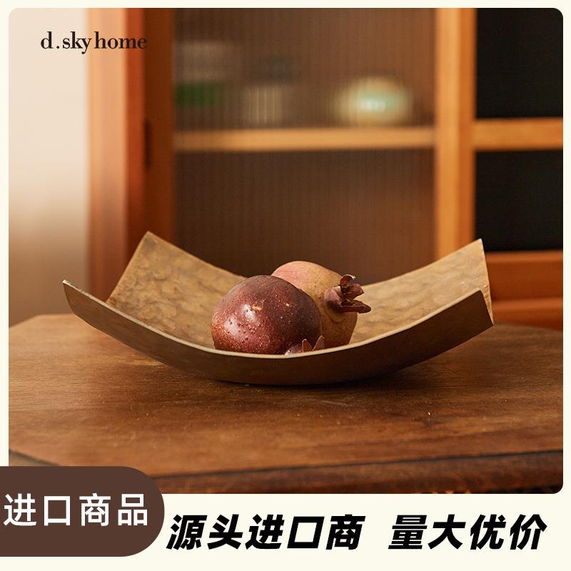 迪斯凯进口矩形装饰摆件异形盆摆件卧室客厅居家装饰摆件中式