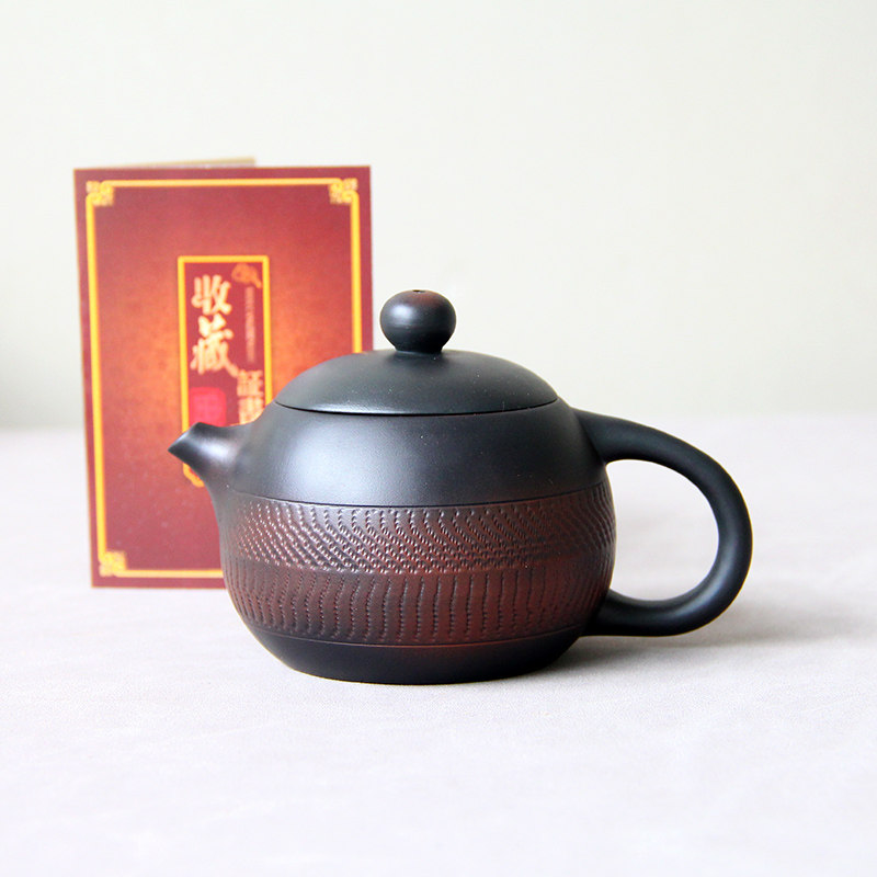 建水紫陶西施壶茶壶陶瓷单壶曾宪峰跳刀功夫小茶壶泡茶器家用茶具