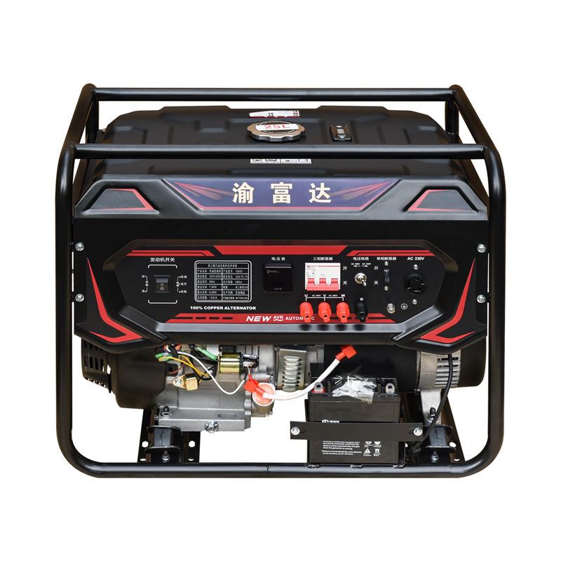 汽油发电机微型3KW5KW6KW8千瓦纯铜家用小型发电机工地220V三相