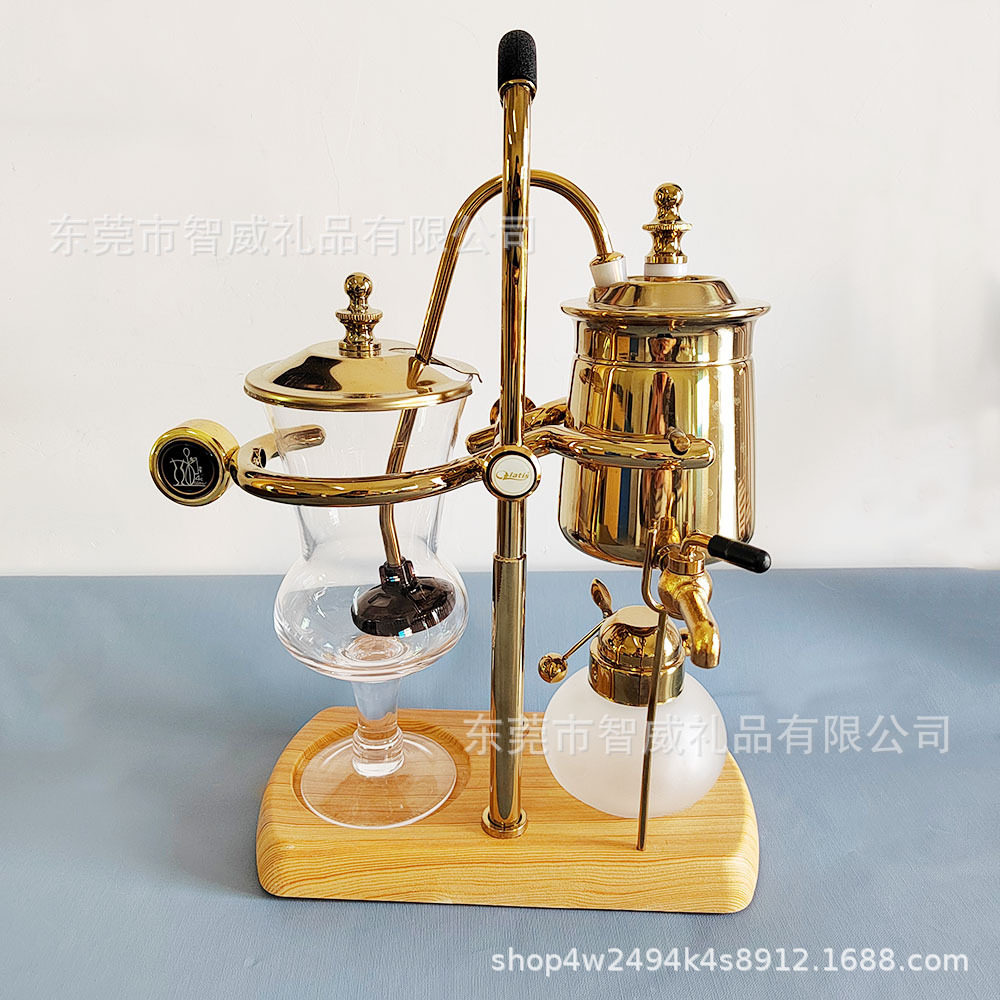 新款比利时咖啡虹吸壶 手动冲煮咖啡壶 居家茶咖两用自动熄火壶