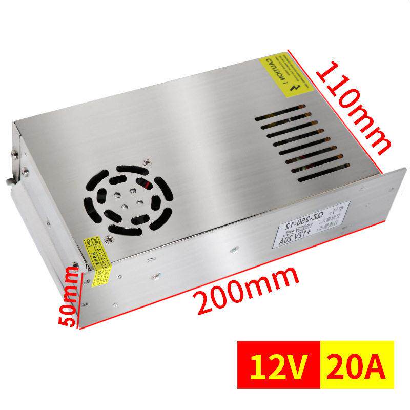 12V24V20A开关电源直流稳压双输出转换开关LED交流转直流变压器