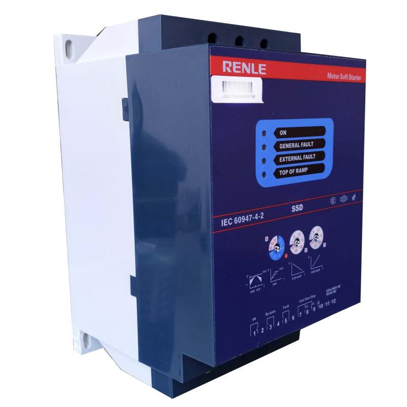 雷诺尔软启动器ssd-37自来水水泵起动器22kw低压电机保护控制器