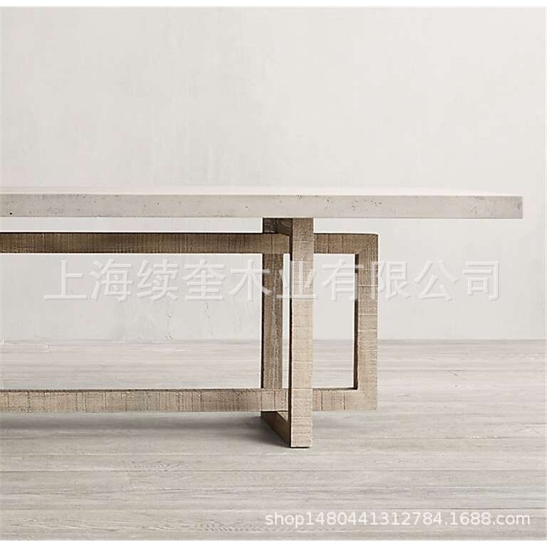 RH美式实木桌餐椅组合家具别墅设计师出口跨境电商亚马逊供应商