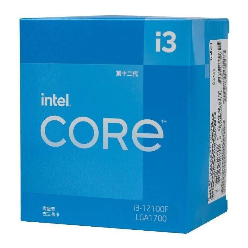 适用英特尔酷睿系列 12代i3-12100F原盒CPU处理器【4核8线程】