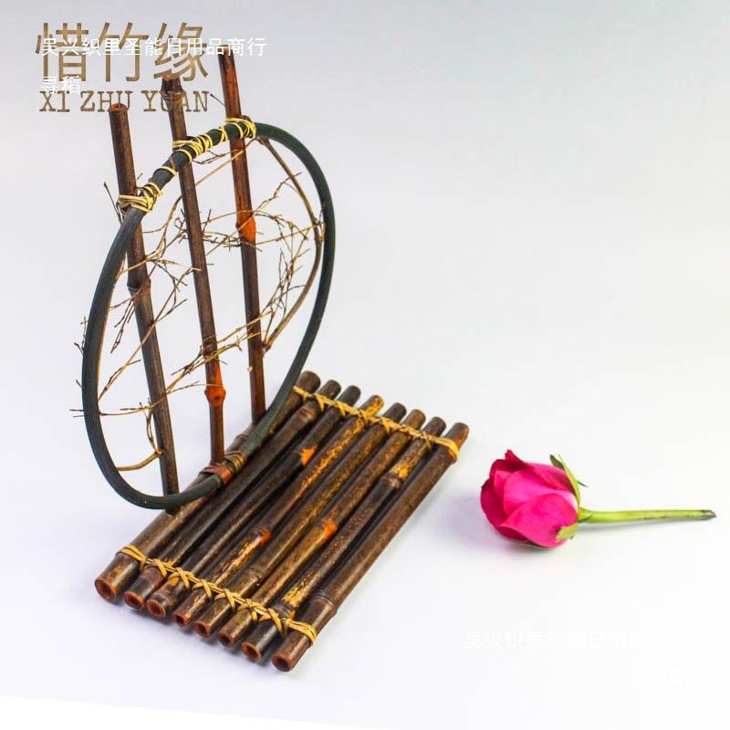 复古花器安吉竹制品复古摆放竹编茶道配件民间手工艺装饰品