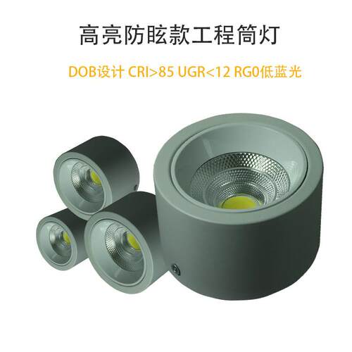 Ceiling Light明装DOB高显筒灯防眩吸顶无主灯4寸5寸6寸8寸筒灯