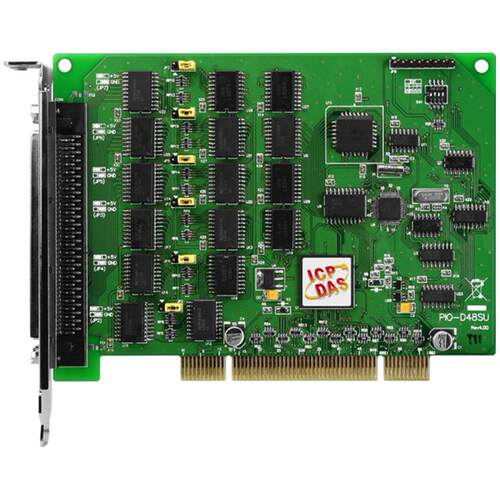 PIO-D48U泓格48通道数字量输出输入卡,48路IO双向复用板