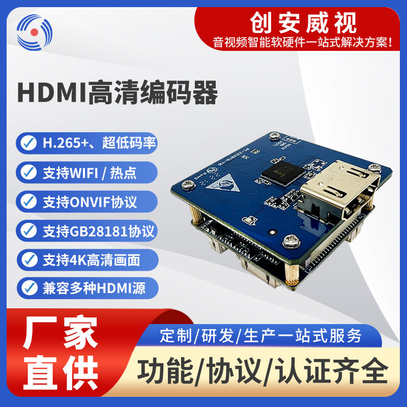 HDMI/H.265+低延时编码器RTMP