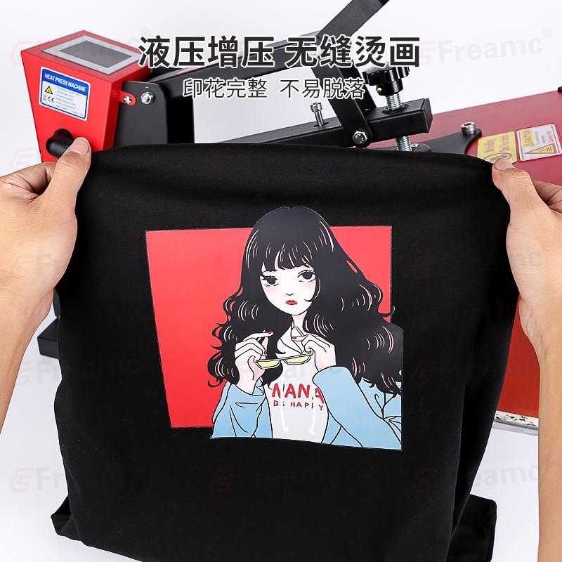 热转印烫印机T恤平板烫画机压烫机韩式摇头印花机 高压平板烫画机