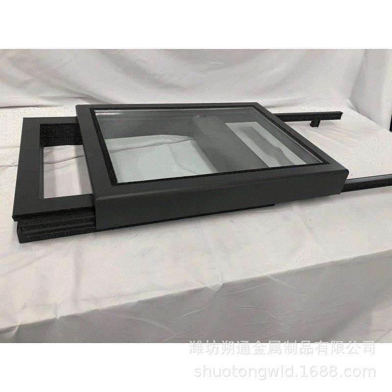电动平移天窗屋顶阁楼地下室窗户遥控开启金属框电动平移天窗