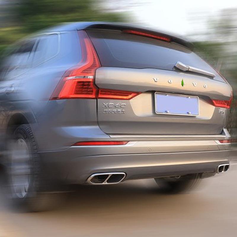 新18-19款沃尔沃XC60尾喉装饰框 改装专用 XC60排气管尾装饰罩盖