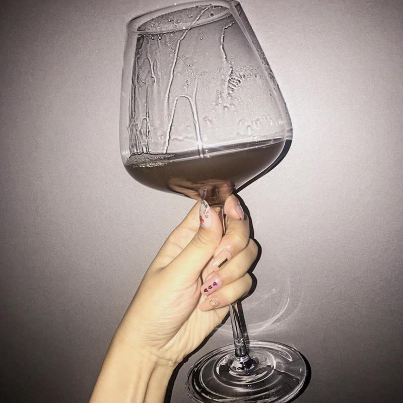 红酒杯套装 家用6只装水晶欧式风勃艮第酒杯高档2个高级感高脚杯