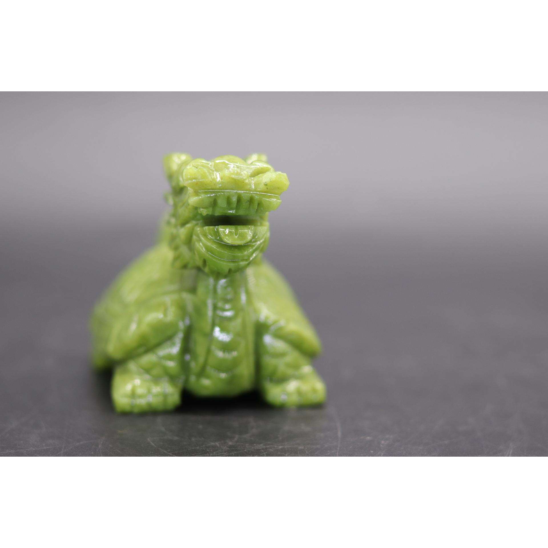 天然南玉龙头乌龟小摆件工艺品玉雕用品居家办公室摆设