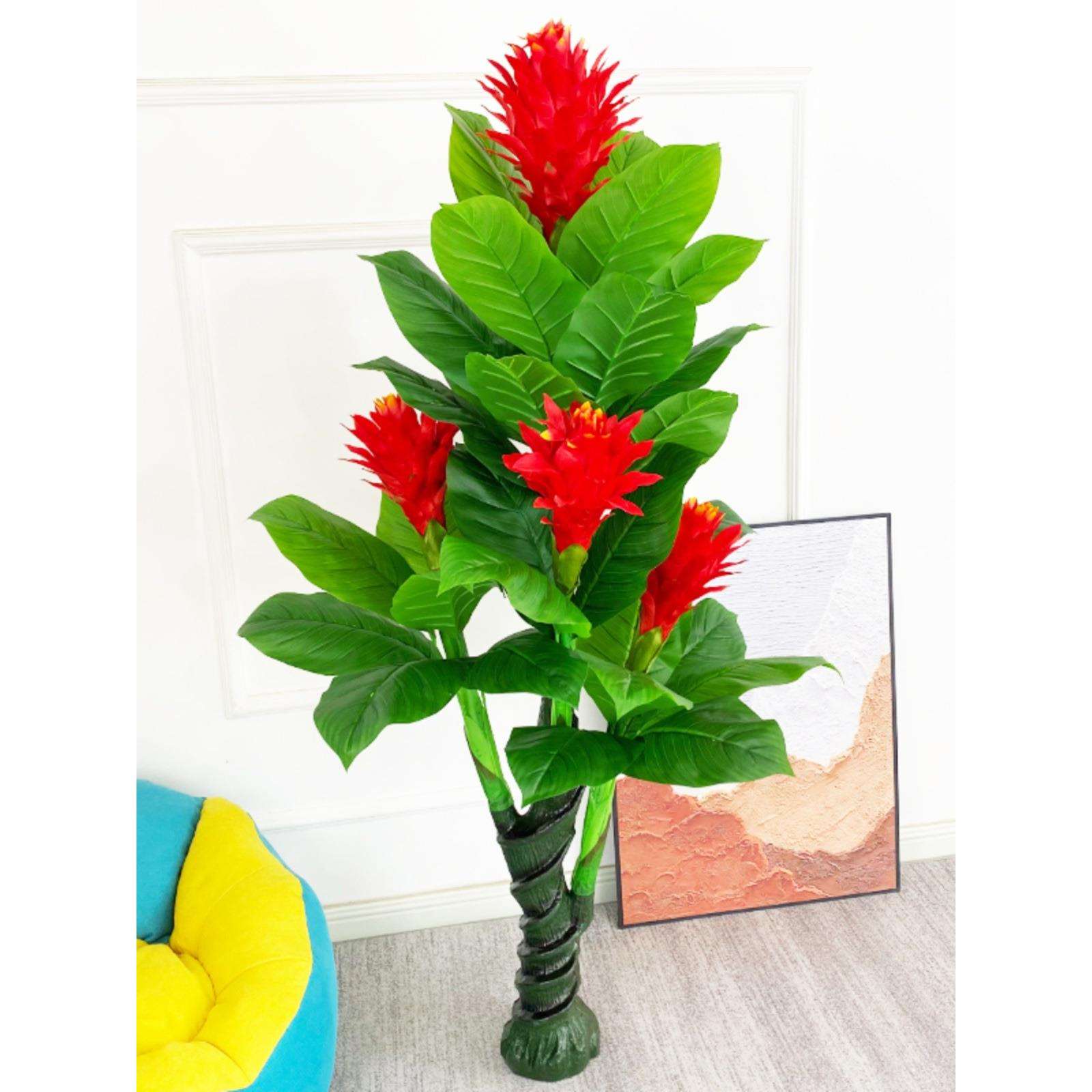花轻奢牡丹塑料花绿植室内大盆栽仿生绿植摆件假植物