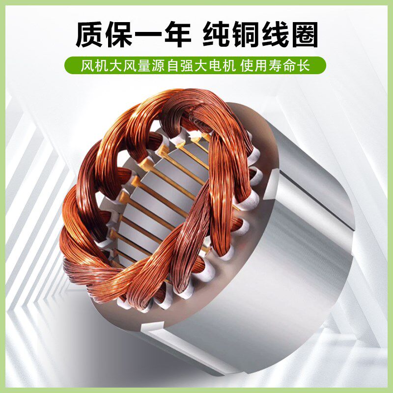 大牧人负压风机电机养殖畜牧排风扇马达工业换气扇纯铜电机1.1KW